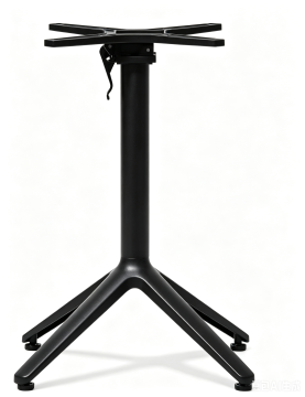 Tall Four Leg Foldable Cast Aluminum Table Base Outdoor Commercial Furniture D680xH720mm Table Pedestal With 500mm Folding Tray