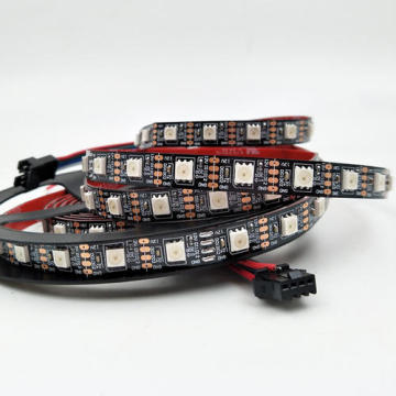 144Pixels Διευθυνσιοδοτούμενο 12V RGB Black Led Strip