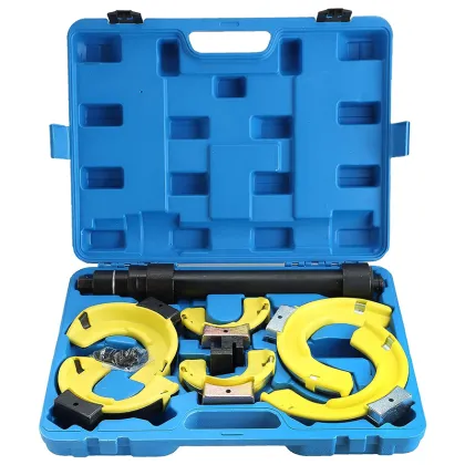 Universal Macpherson Strut Spring Compressor Kit with Yellow Protective Sleeve