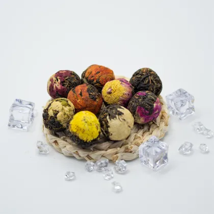 Chinese Organic Dragon Pearl Tea - Beautiful Gift Blooming Flower Tea