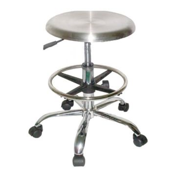 Tabouret en acier inoxydable en salle blanche