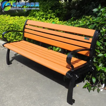 Affordable Recycled Plastic Camphor Wooden Slats Bench and Chair for Parks and Gardens in Malaysia