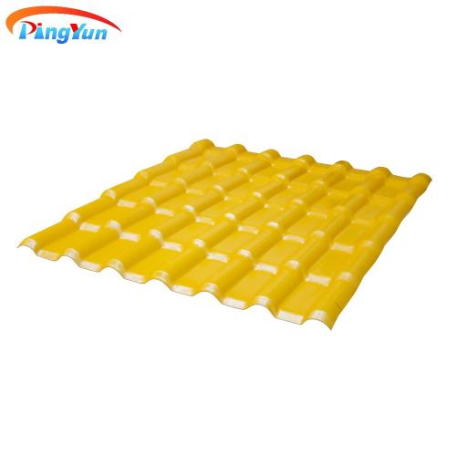 Heat insulation Ecuador popular pvc roof sheet Spanish PVC roof tile for apartment