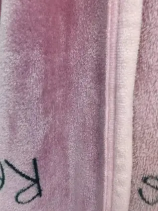 Elegant pink color flannel blanket