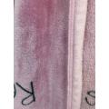 Elegant pink color flannel blanket