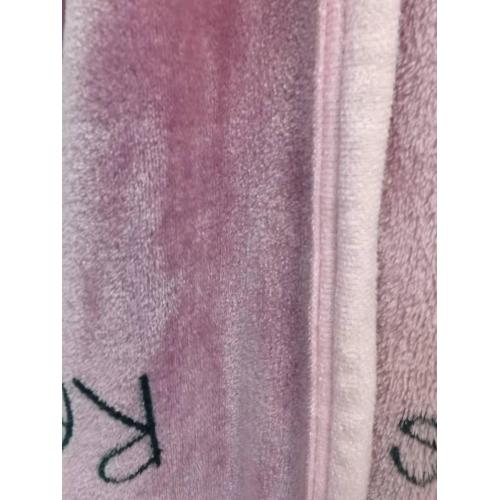 Elegant pink color flannel blanket