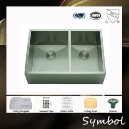 SS-AD-3320A Handmade Stainless Steel Sink