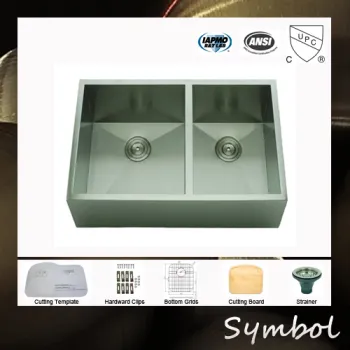 SS-AD-3320A Handmade Stainless Steel Sink
