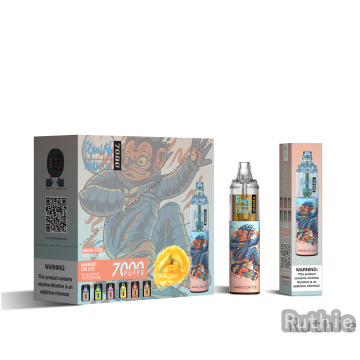 RandM 7000puffs Mango On ice