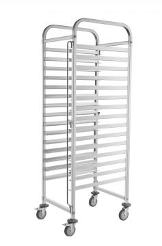 SS304 Stainless Steel Square Tubes Bakery Pan Trolley