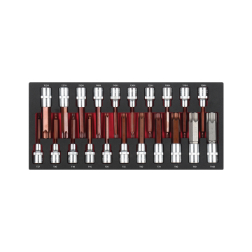 21PCS 1/2 Inch Drive Hex Deep Bit Socket Wrench Bits Set: Comprehensive Tool Kit for Mechanics and DIY Enthusiasts