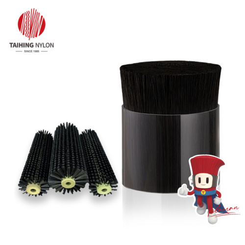 Rau làm sạch bàn chải pbt crimped filent