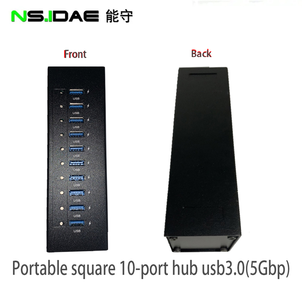 Súper ligero de 10 puertos USB3.0