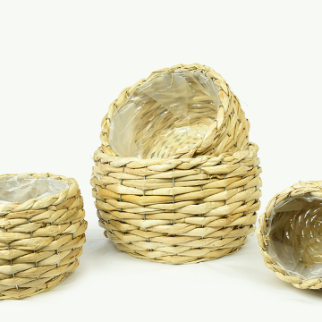 natural material planter flower pot basket