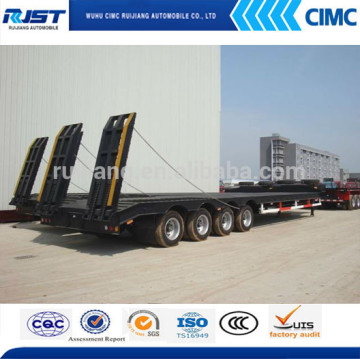 Cheap & best selling China Four-Axle Low Bed Semi Trailer