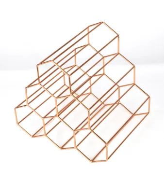 6 Bottle storage Wine Rack Metal Bottle Holder