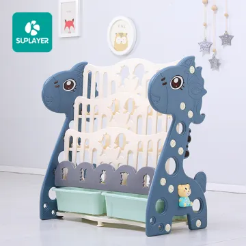 Adjustable Multi-Function Children's Furniture: Kindergarten Bookshelf, Small Baby Bookcase, Plastic Toy Storage, Kids Bookshelf