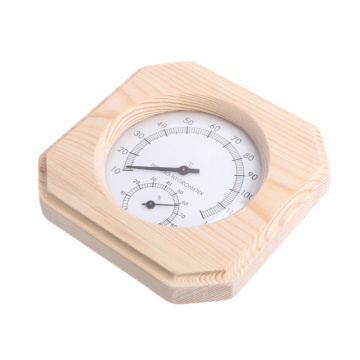 Sauna Room Wood Thermometer Hygrometer Hygrothermograph Temperature Instrument Dropship