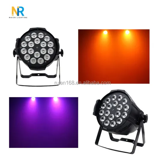 High-Brightness 18 LED RGBWA UV Par Light for DJ Disco and Party Lighting