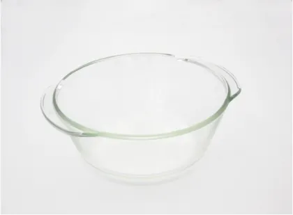 High borosilicate glass casserole