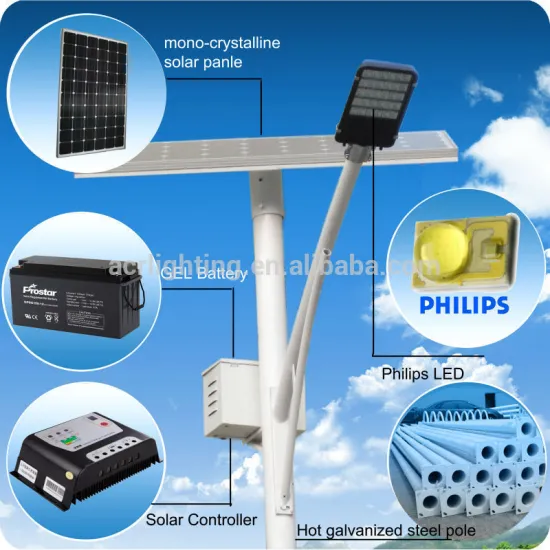Waterproof IP65 high lumen solar panel led street light