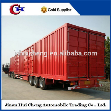 Enclosed cargo box semi trailer for electric appliance transportation