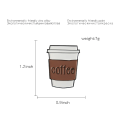 Custom Logo Design Metall Emaille Pin Kaffee