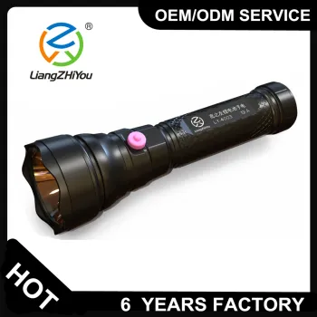 Outdoor plastic rechargeable emergency high power led torch light
