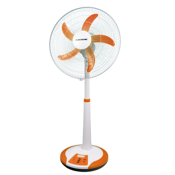 2023 Rechargeable Solar-Powered 18 Inch Table Fan with LED Light