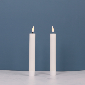 Battery operated Wax LED Taper Candle