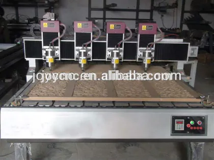 JOY Mini Wood CNC Router 4axis Multi Head Machine