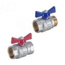 Full Bore Brass Ball Valve With Butterfly Handle