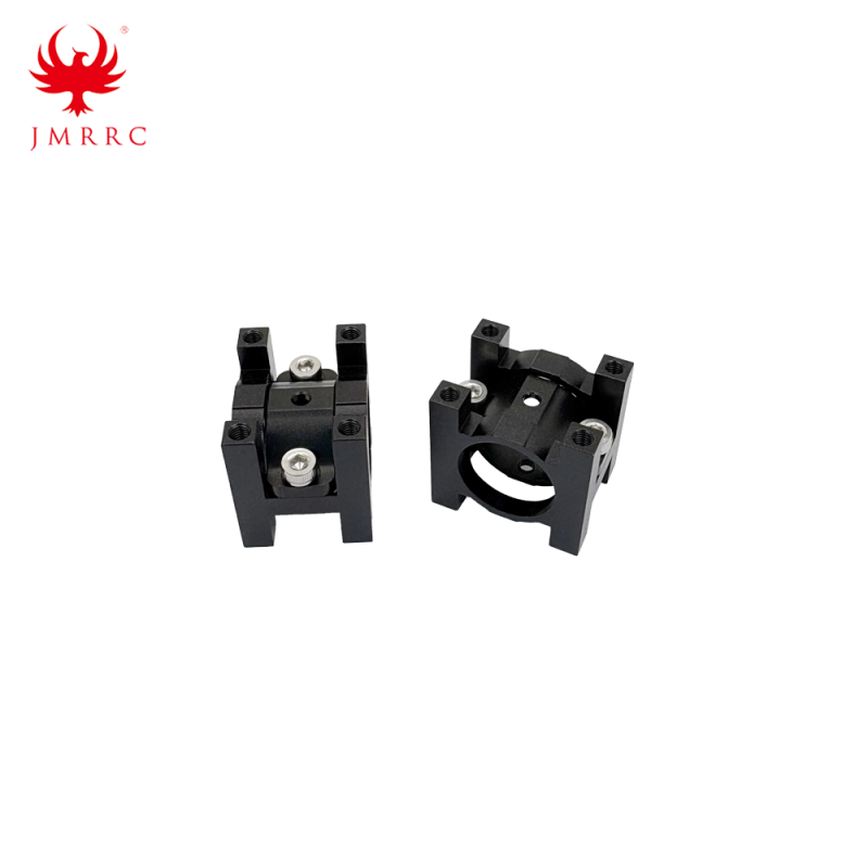 JMRRC Aluminium Alloy Clamp for Carbon Fiber Pipe 16mm CNC Integral Pipe Clamp Holder for UAV Multicopter OD 16mm C-type Clamp