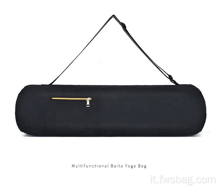 Sacca da palestra tela ispessimento borsa da yoga portatile sacchetto multifunzione per zaini da yoga a cross-body