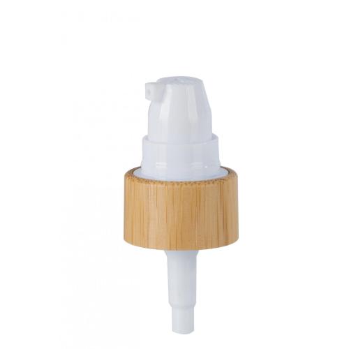 24mm 28mm Bamboo Plastic Cream lotion pump