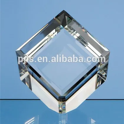 Bevelled Crystal Cubes For Engravings