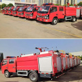 Dongfeng 4x4 fuera de la carretera 5m3 camión de bomberos de agua