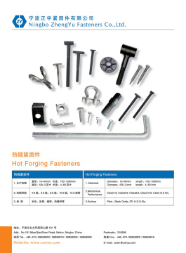 hot forging fasteners