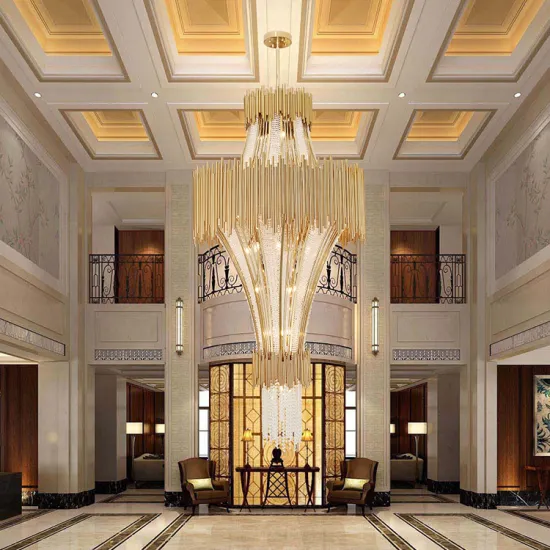 High quality Engineering lobby luxury k9 crystal chandelier