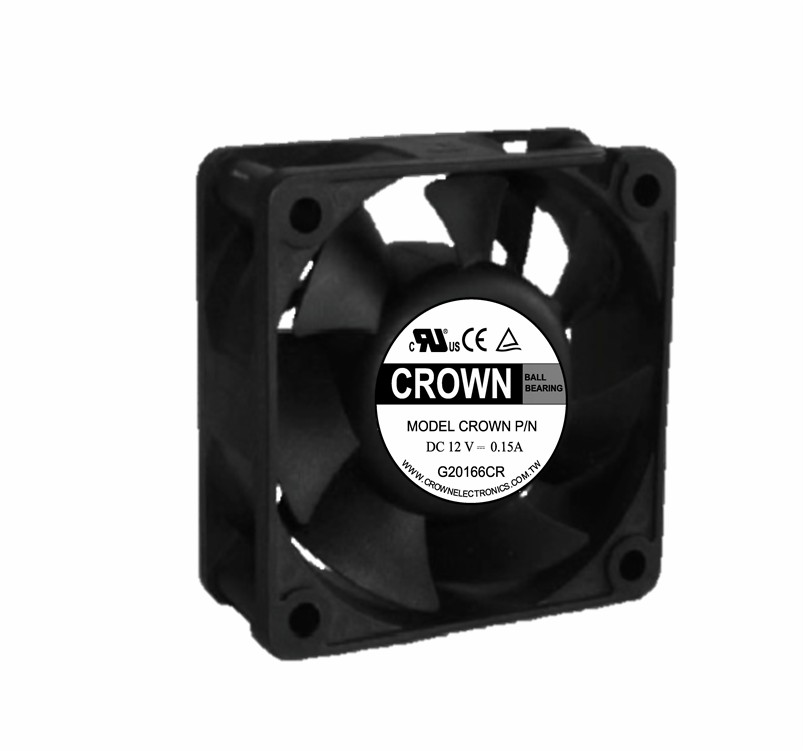 Ventilador de enfriamiento de Crown 6025 DC