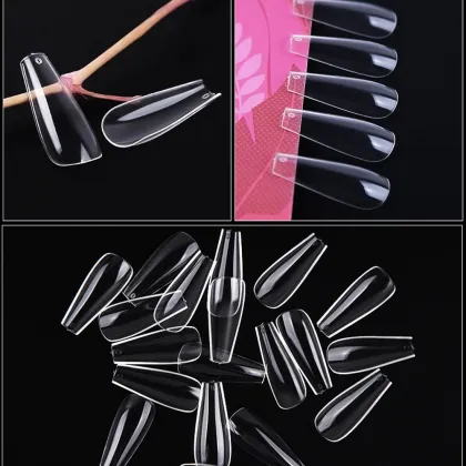 Hanyinails Hard Gel Glue Diamonds No-Learn Nail Tips Press-On Nails Extension Gel Glue