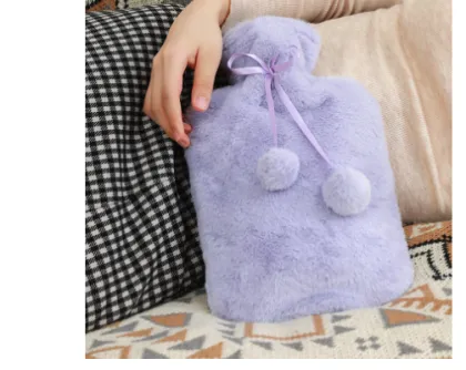 Thickened Plush Belly Warm Water PVC Hot Water Bag: Durable, Washable, and Explosion-Proof
