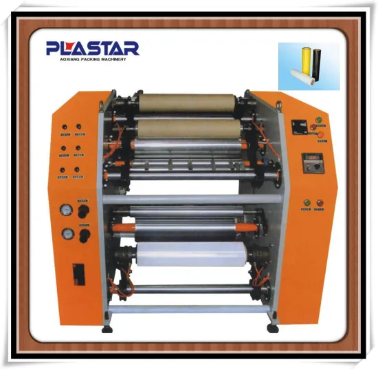 Automatic paper slitting and rewinding machine
