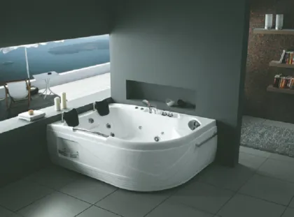 Square Double Shower Portable Jacuzzi Bathtub