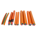 Flat 2ways HDPE air blown fiber optic microduct