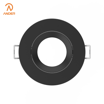 Cadre de downlight circulaire profond avec finition antireflet