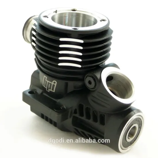 cnc milled black anodized aluminum water cooling block