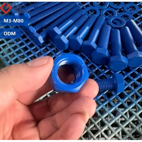 Крапежныя элементы з PTFE Шпількі і гайкі з ксіланавым пакрыццём