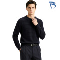 Men's Horizontal Texture Crew Neck Knit Sweater
