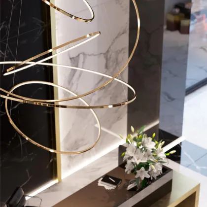 Luxury Customized Italian Modern Wooden Chandelier Lighting